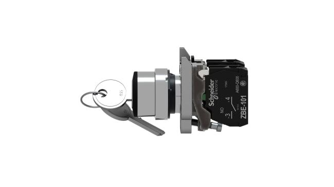 Interruttore a chiave Schneider Electric XB4BG03 - 3 posizioni, 2NA, IP66/IP67/IP69K - Ideale per macchinari industriali, automobilistici e controllo luci.