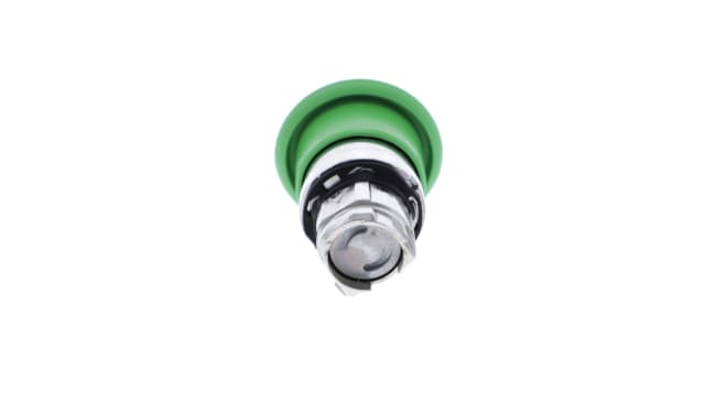 Testa Pulsante Verde 22mm Harmony XB4 - ZB4BC3 Schneider Electric - IP66, Durata 5M Cicli - Gru, Pannelli di Controllo, Industria, Porte Automatizzate