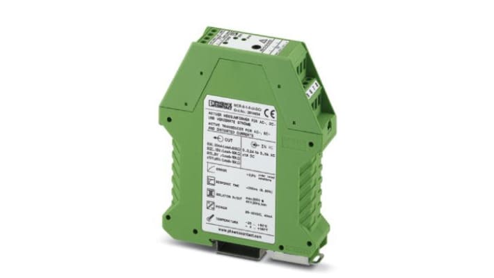 Phoenix Contact MCR-S 2814715, convertitore di corrente 50A, isolamento galvanico, montaggio a telaio, 22,5mm.
