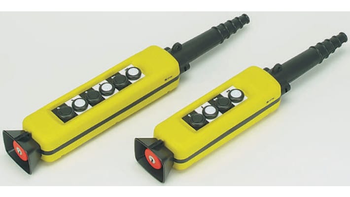 Attuatore pulsante instabile Harmony XAC Marrone - Schneider Electric XACA9419, ideale per stazioni di controllo pensili. IP69, temperatura -25°C / +70°C.