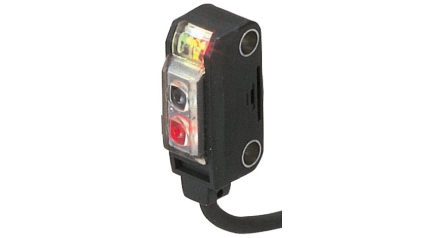 Sensore fotoelettrico Panasonic EX-26A-PN a retroriflessione, rilevamento 6-14 mm, IP67, dimensioni compatte, tensione 24V.