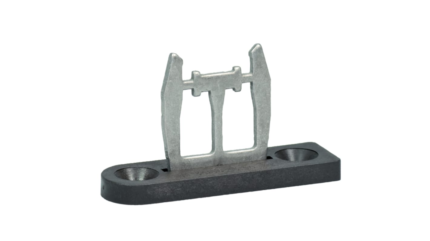 Attuatore Schmersal AZM 161-B1 in acciaio inox, con manico in plastica, per circuiti di interblocco a solenoide.