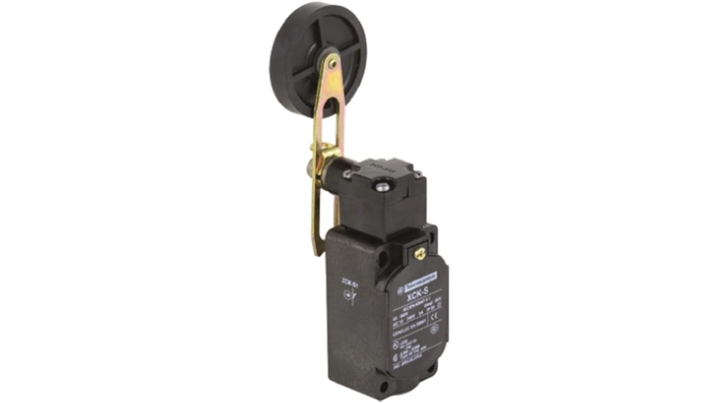 Interruttore di fine corsa Telemecanique Sensors XCKS139, leva NO/NC, protezione IP65, dimensioni 72.5mm x 40mm x 36mm.
