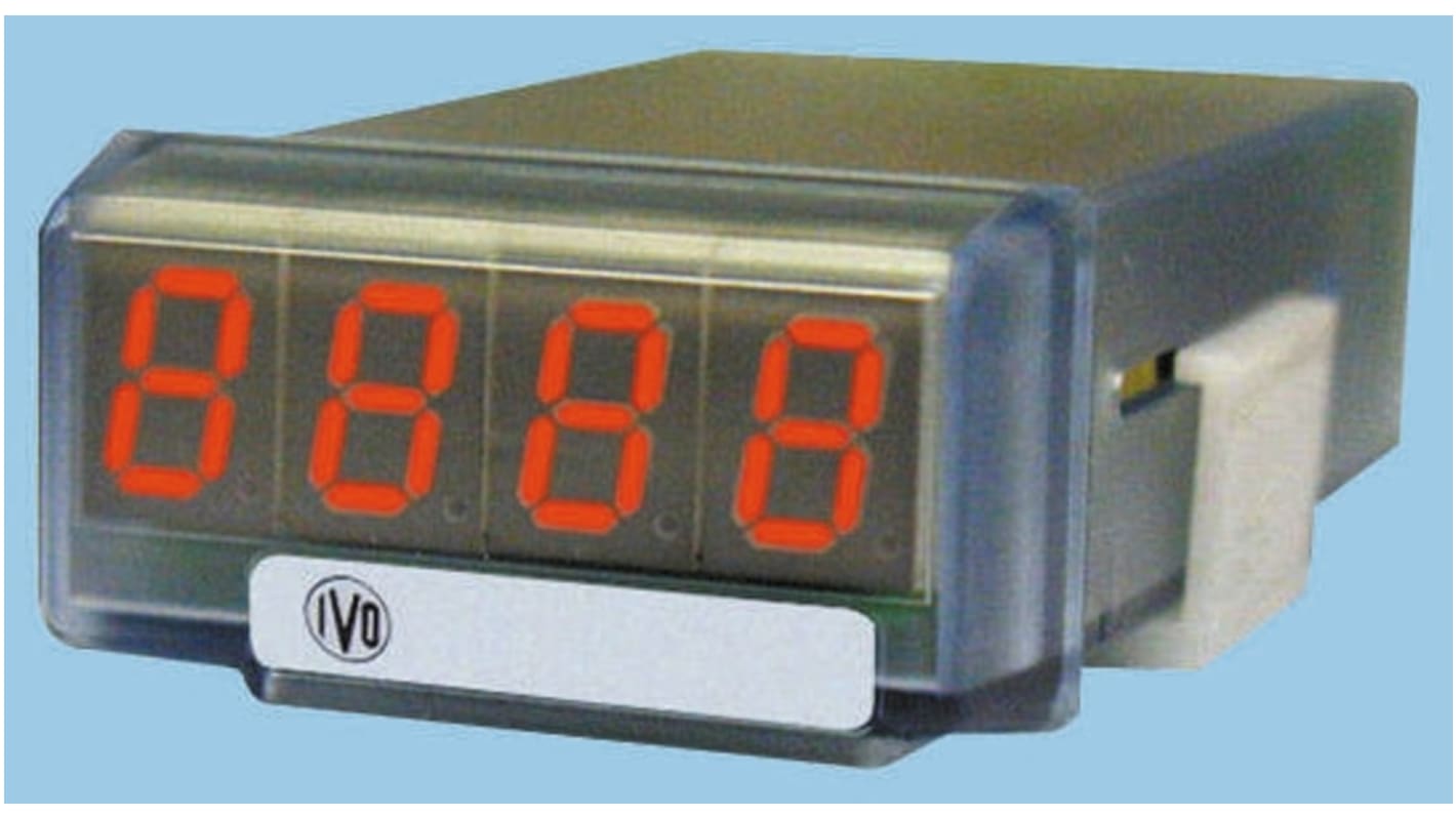 Contatore rotazioni al minuto LED Baumer TA1200.004AX01, montaggio a pannello, alimentazione 100-300 V c.c., 85-265 V c.a.