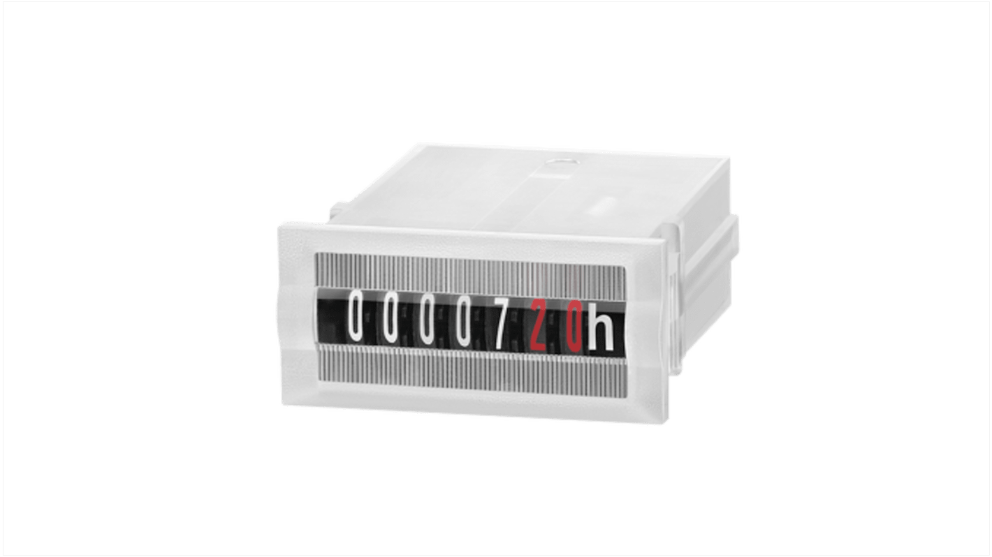 Contatore a pannello Kübler 3.100.200.383, 7 cifre, alimentazione 4,5-35 V c.c., grado di protezione IP67, robusto e antimanomissione.