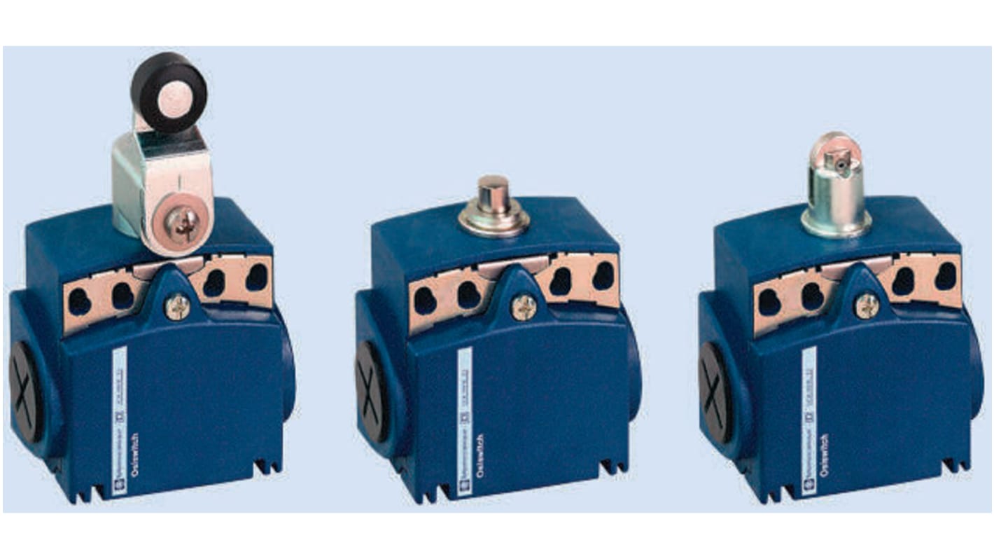 Interruttore di fine corsa Telemecanique Sensors XCKT2106P16, configurazione NO/NC, protezione IP66/IP67, dimensioni 51mm x 58mm x 30mm.