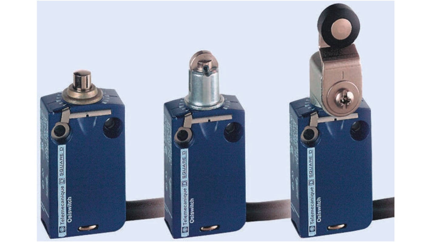 Interruttore di fine corsa Telemecanique Sensors XCMD2117L1, attuatore a leva NO/NC, dimensioni 50x30x16mm, protezione IP66/IP67/IP68.
