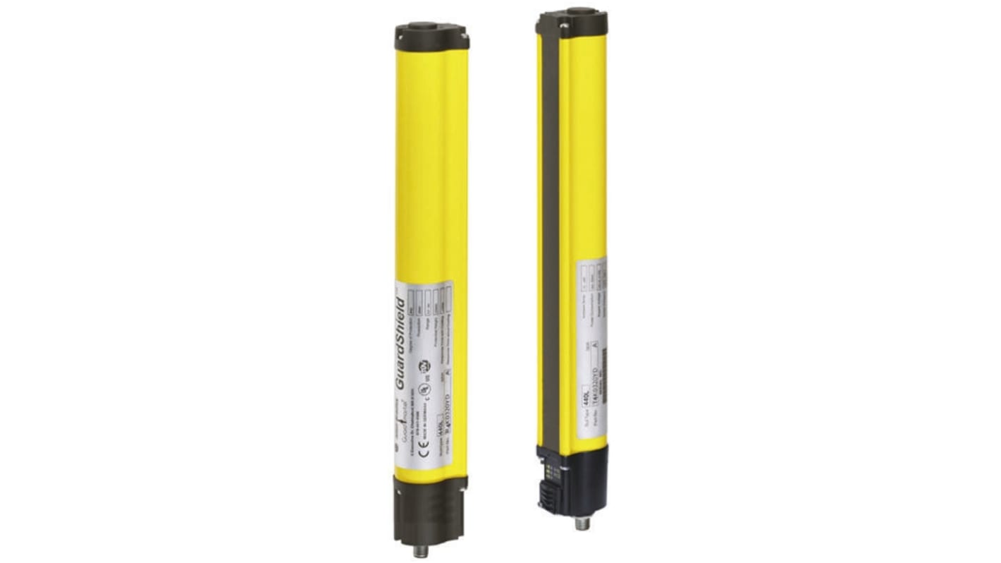 Allen Bradley Guardmaster 440L-P4J1120YD, barriera fotoelettrica di sicurezza Tipo 4, altezza 1120 mm, distanza di rilevamento fino a 7 m.