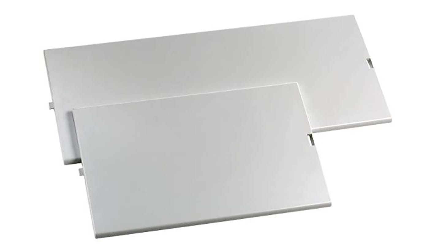 Contenitore mini modulare a tenuta Schneider Electric 13945 per dispositivi modulari, 1 fila, 3-12 moduli 18mm. Cofanetto grigio RAL 7035 con sportello verde trasparente.