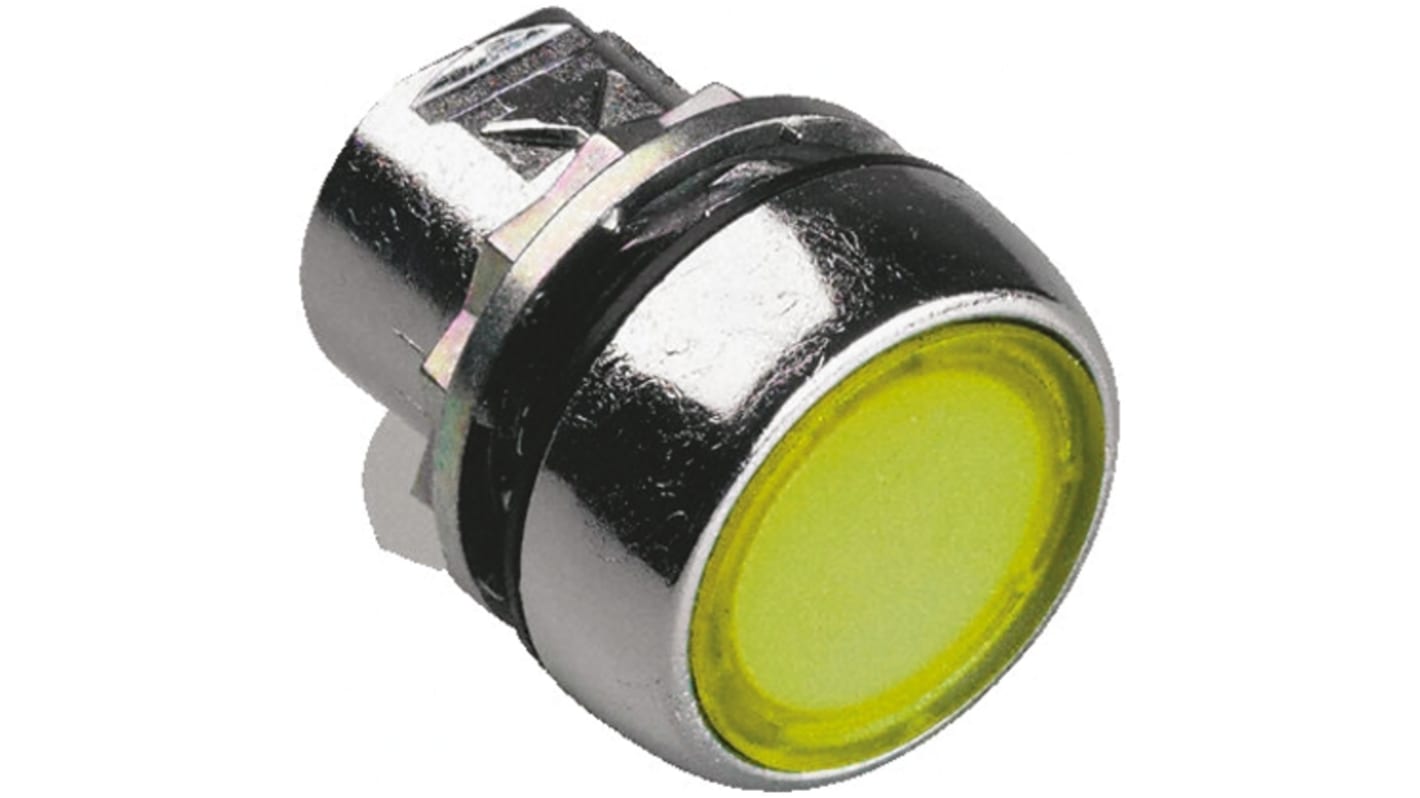 Pulsante Instabile Serie 800F Allen Bradley 800FM-LF5, Giallo, IP65, Metallo, 22mm - Resistente alla corrosione, installazione facile, ideale per ambienti industriali.
