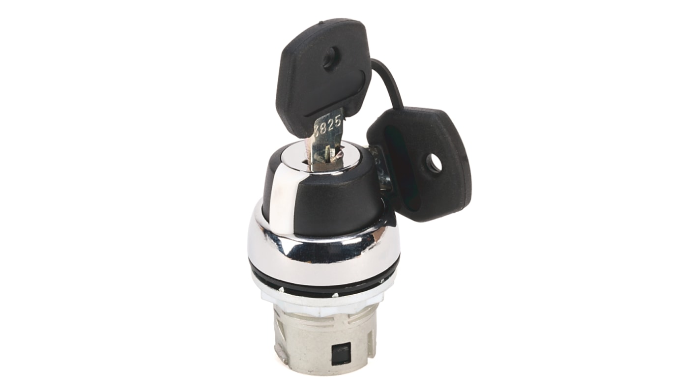 Testa Interruttore a Chiave Allen Bradley 800FM-KM21, 2 Posizioni, Angolo 90°. Resistente, IP66, ideale per sicurezza e controllo accessi.