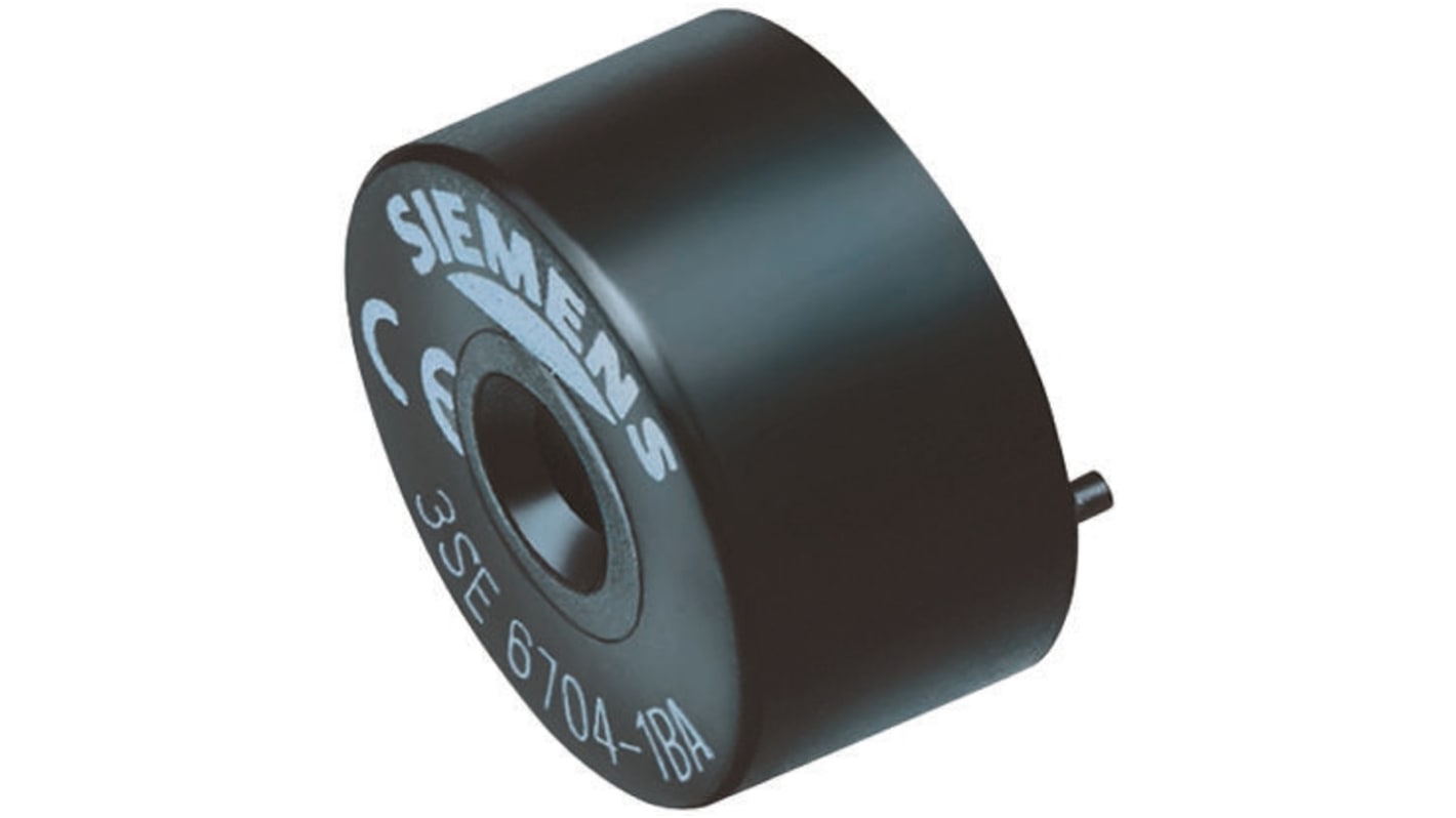 Interruttore di sicurezza senza contatto Siemens 3SE6704-1BA - Trasduttore di prossimità rotondo per coperchi, porte e sportelli. Materiale termoplastico, IP67.