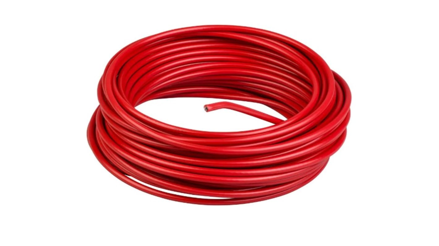 Telemecanique Sensors XY2CZ3015, cavo galvanizzato rosso per interruttore a fune XY2C, lunghezza 15 m, diametro 3,2 mm e 5 mm.