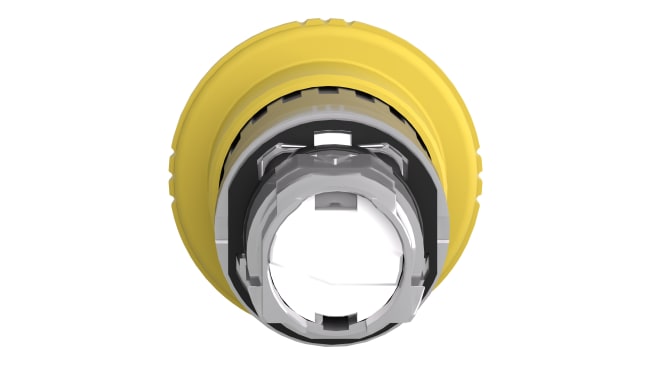 Attuatore pulsante rotante Schneider Electric ZB4BS55, testa a fungo gialla, montaggio a pannello, diametro 40mm, protezione IP66/IP67/IP69K.