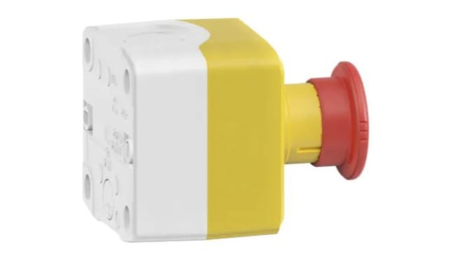 Schneider Electric XALK178G Pulsante di arresto di emergenza, montaggio superficiale, serie Harmony XALK. Resistente, affidabile e conforme alle normative di sicurezza.