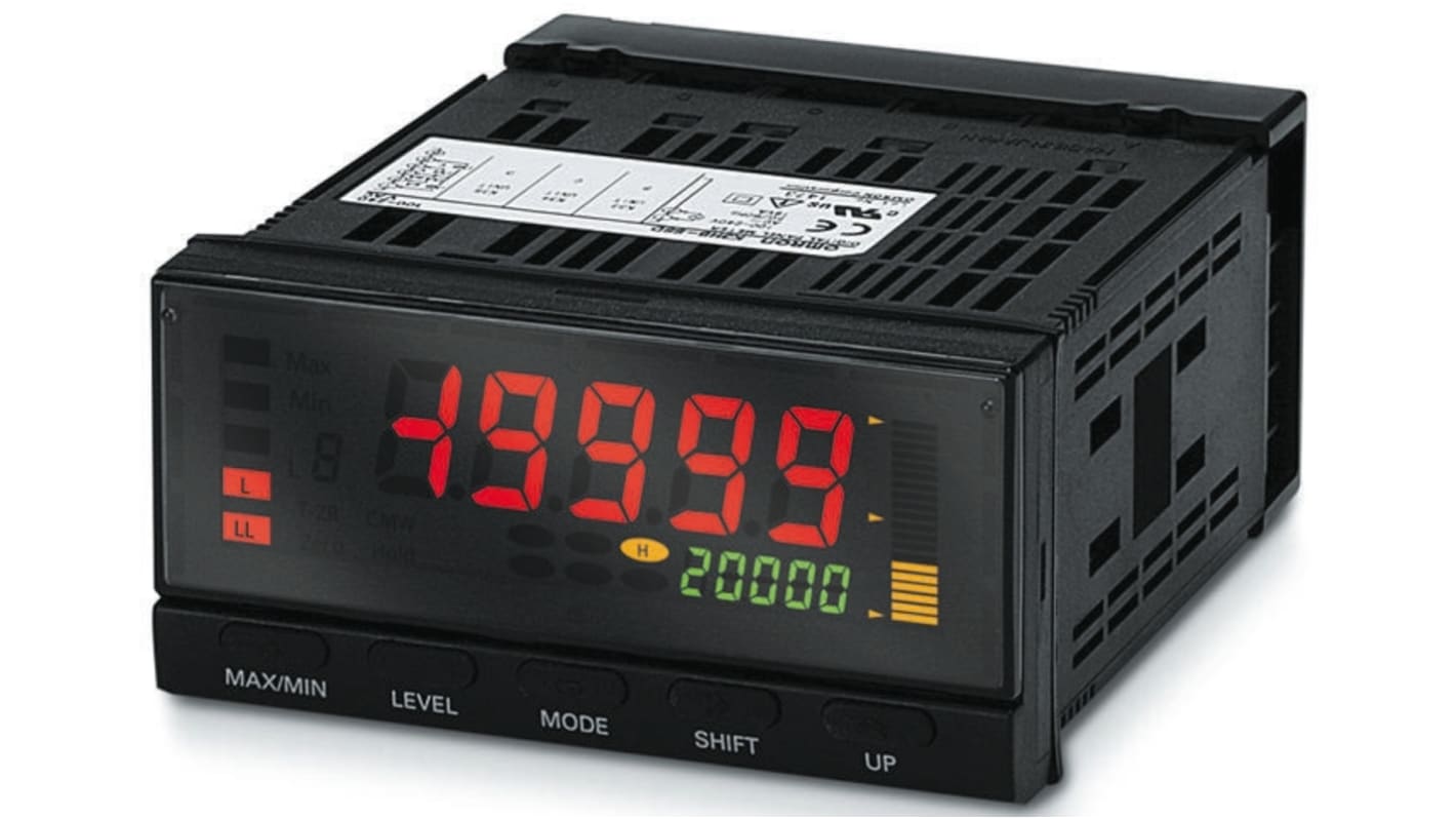 Misuratore digitale multifunzione da pannello Omron K3HB-XAA100/240VAC, display LCD, dimensioni 101,2x112x48 mm, cornice IP66.