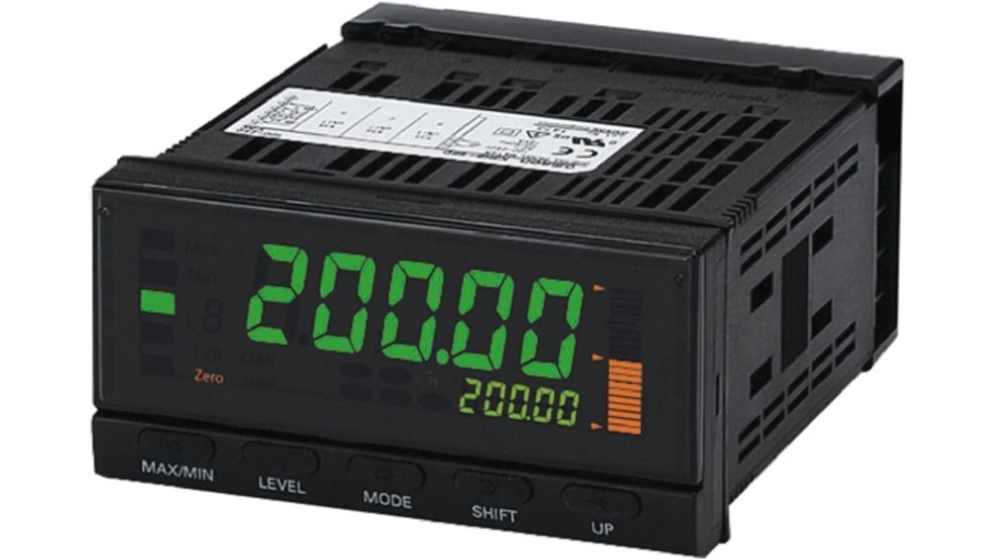 Misuratore digitale multifunzione da pannello Omron K3HB-RNB 100/240VAC, display a colori, dimensioni 101,2x112x48 mm, grado di protezione IP66.