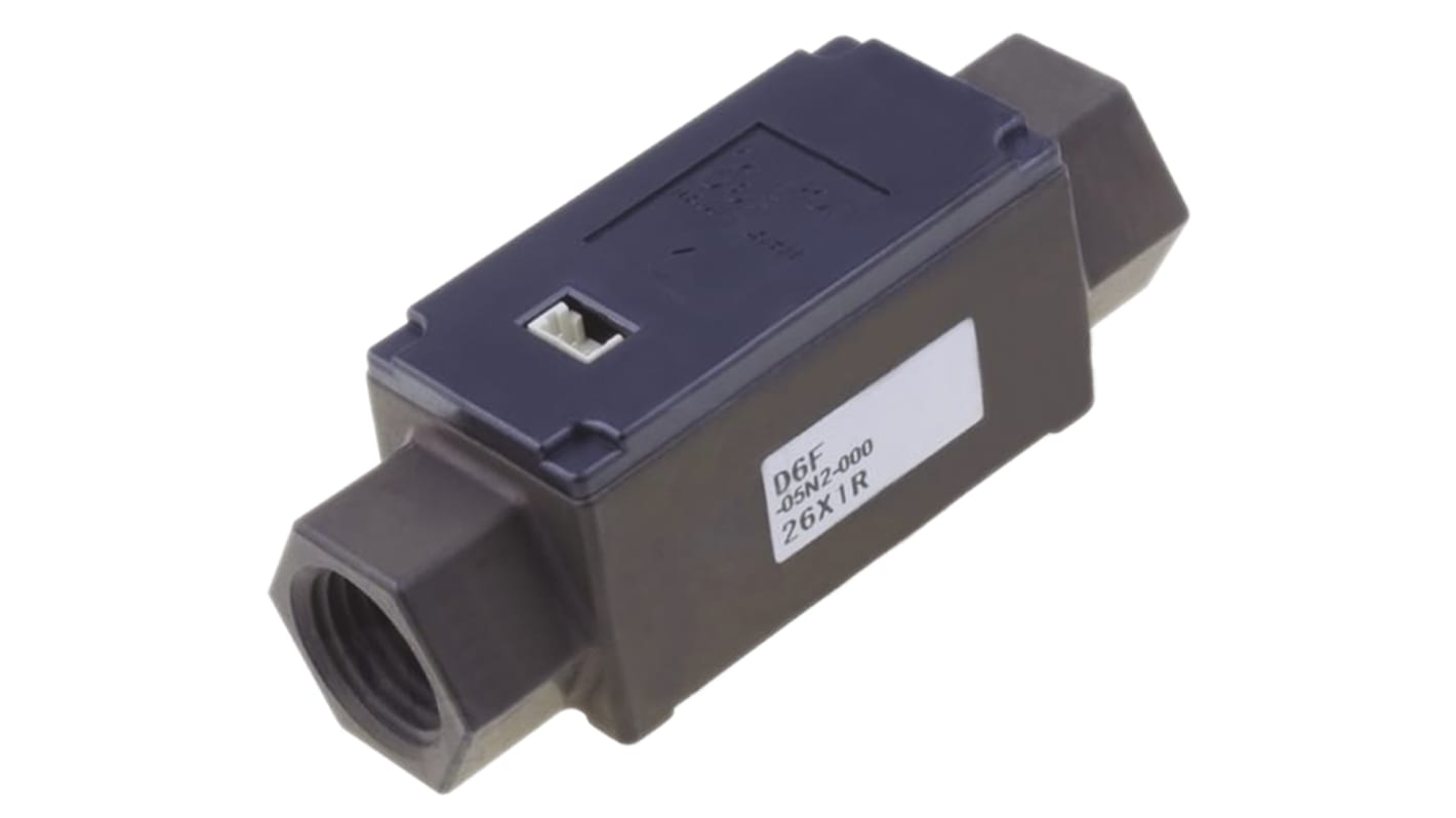 Omron D6F-05N2-000, sistema di controllo della portata, flusso 0-5 L/min, alimentazione 10,8-26,4 V c.c.