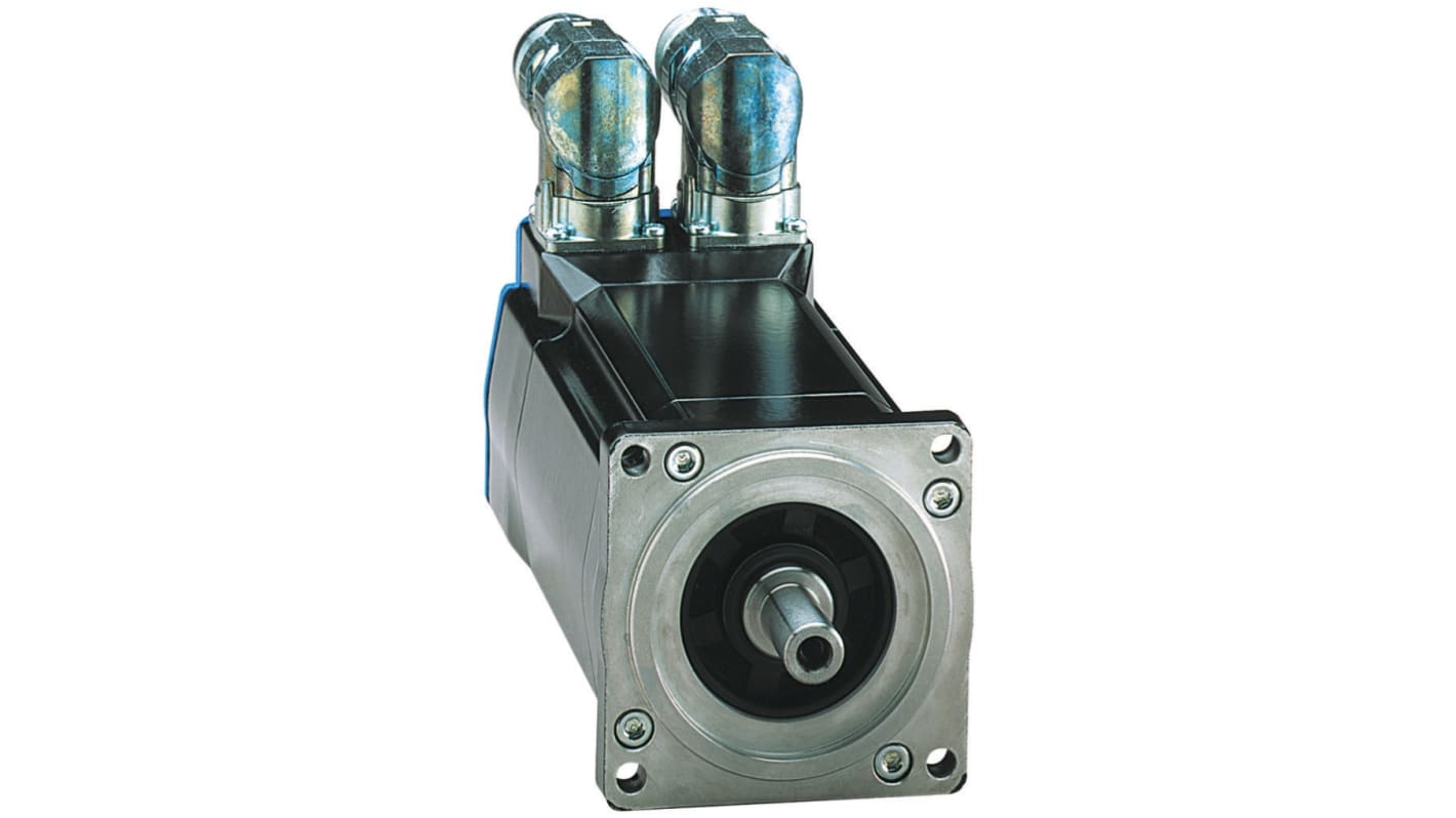 Servomotore Schneider Electric BSH1002P31A2A, potenza 1,7 kW, coppia 18,3 Nm, dimensioni 138,5 x 100 x 205 mm, IP67.