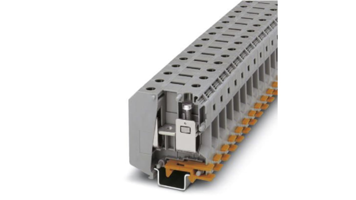 Morsettiera per guida DIN Phoenix Contact UKH, Grigio, 150A - Terminal block a corrente elevata con certificazione ATEX ex, ideale per ambienti critici.