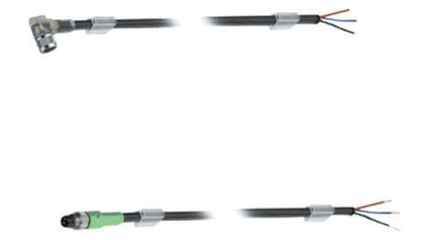 Cavo sensore/attuatore M8 Phoenix Contact 1681716, 3 conduttori, 5m, terminazione aperta per connettori SACC.