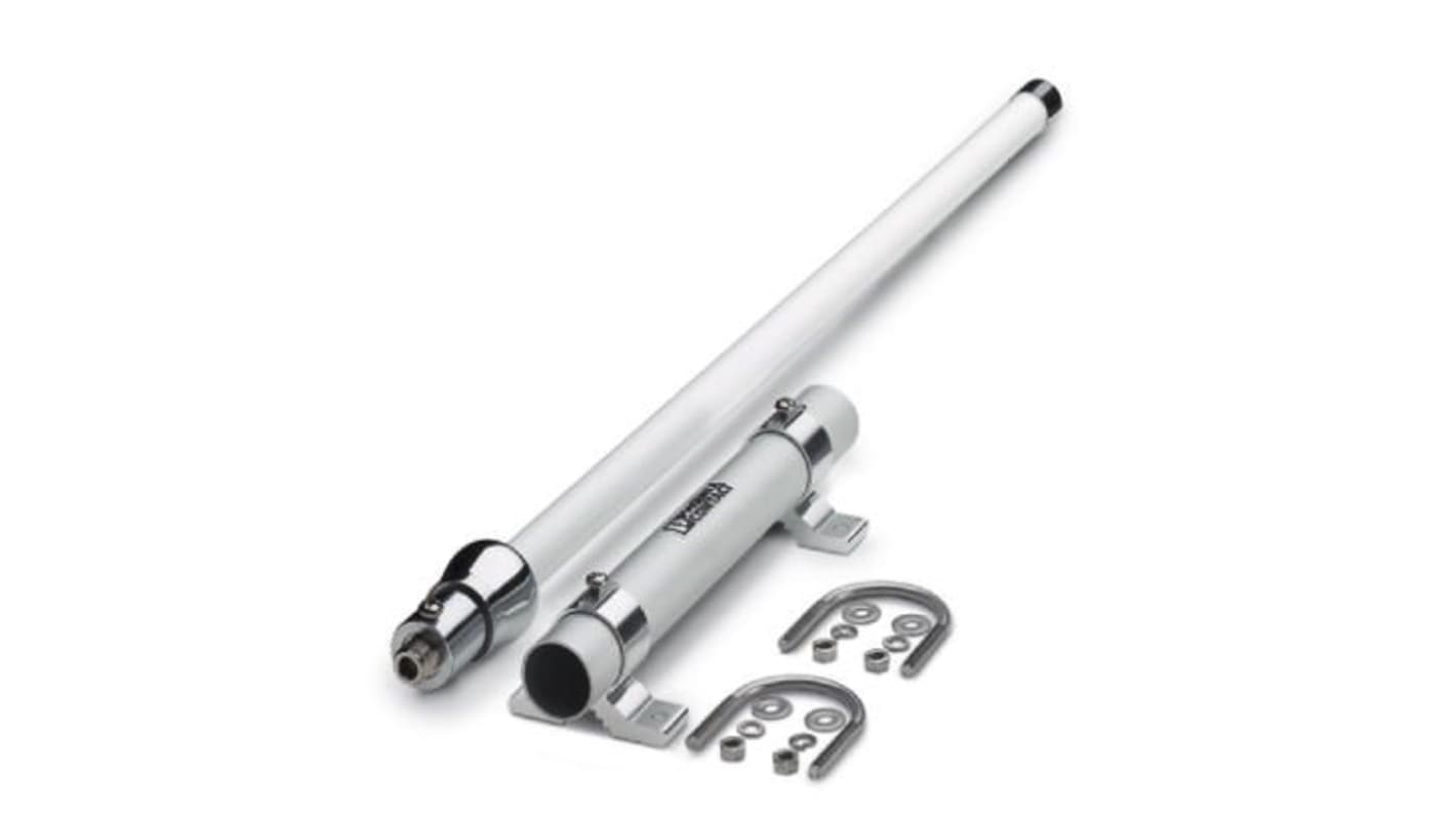 Antenna direzionale OMNI-2-1 di Phoenix Contact, codice 2867623, per applicazioni mobili di gamma corta, con kit di montaggio incluso.