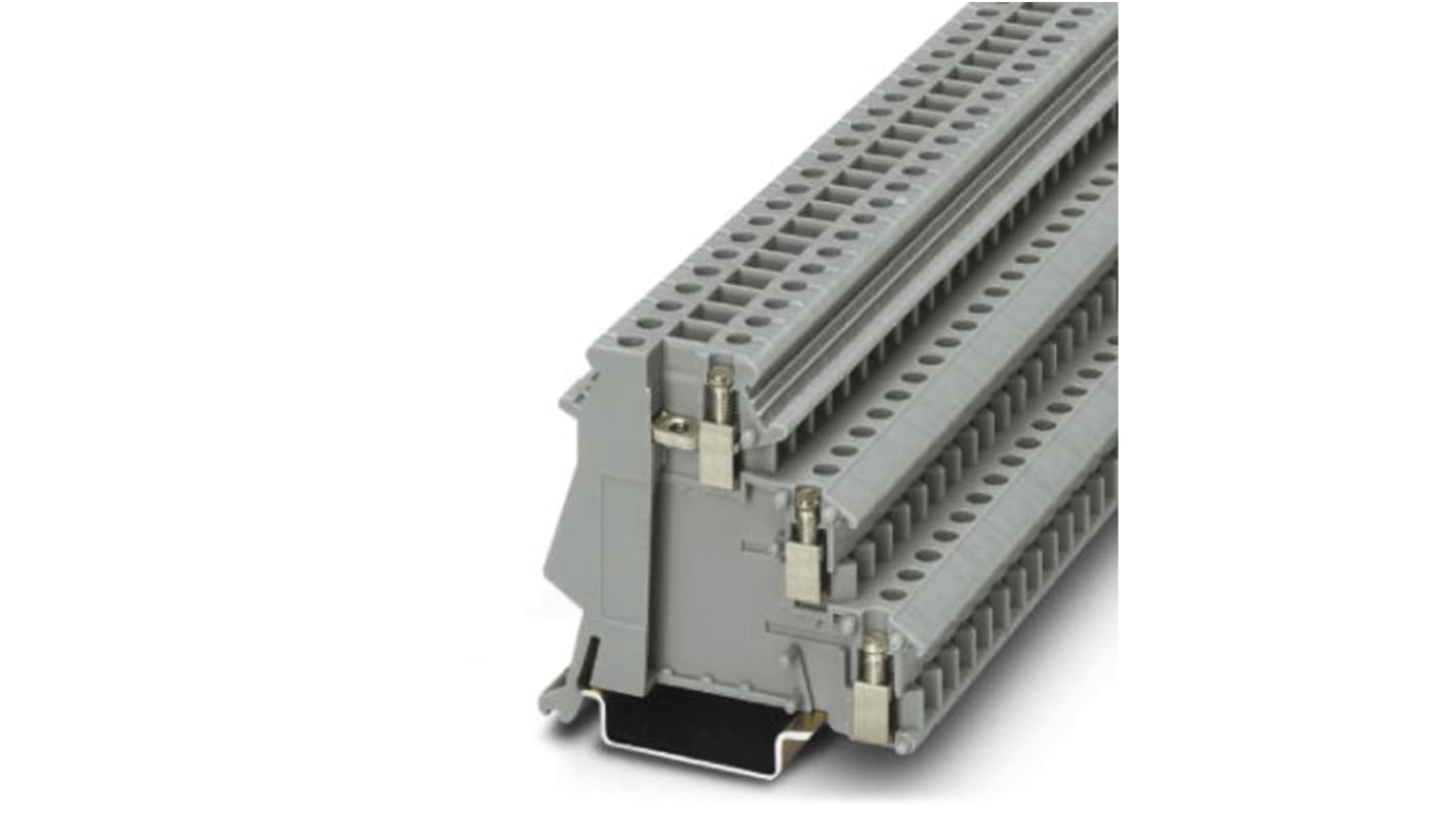 Morsetto Terminal Multilivello DIN 24A Grigio - Phoenix Contact 2715966: connessioni sicure e protezione da sovratensioni per automazione e controlli macchina.