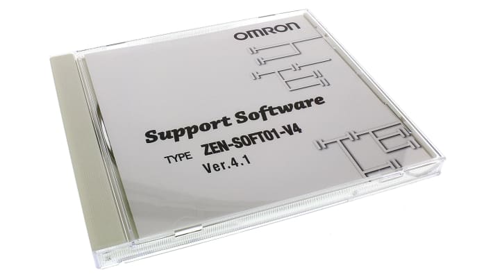 Omron ZEN-SOFT01-V4, software di programmazione PLC per ZEN V2, compatibile con moduli logici, programmazione ladder.