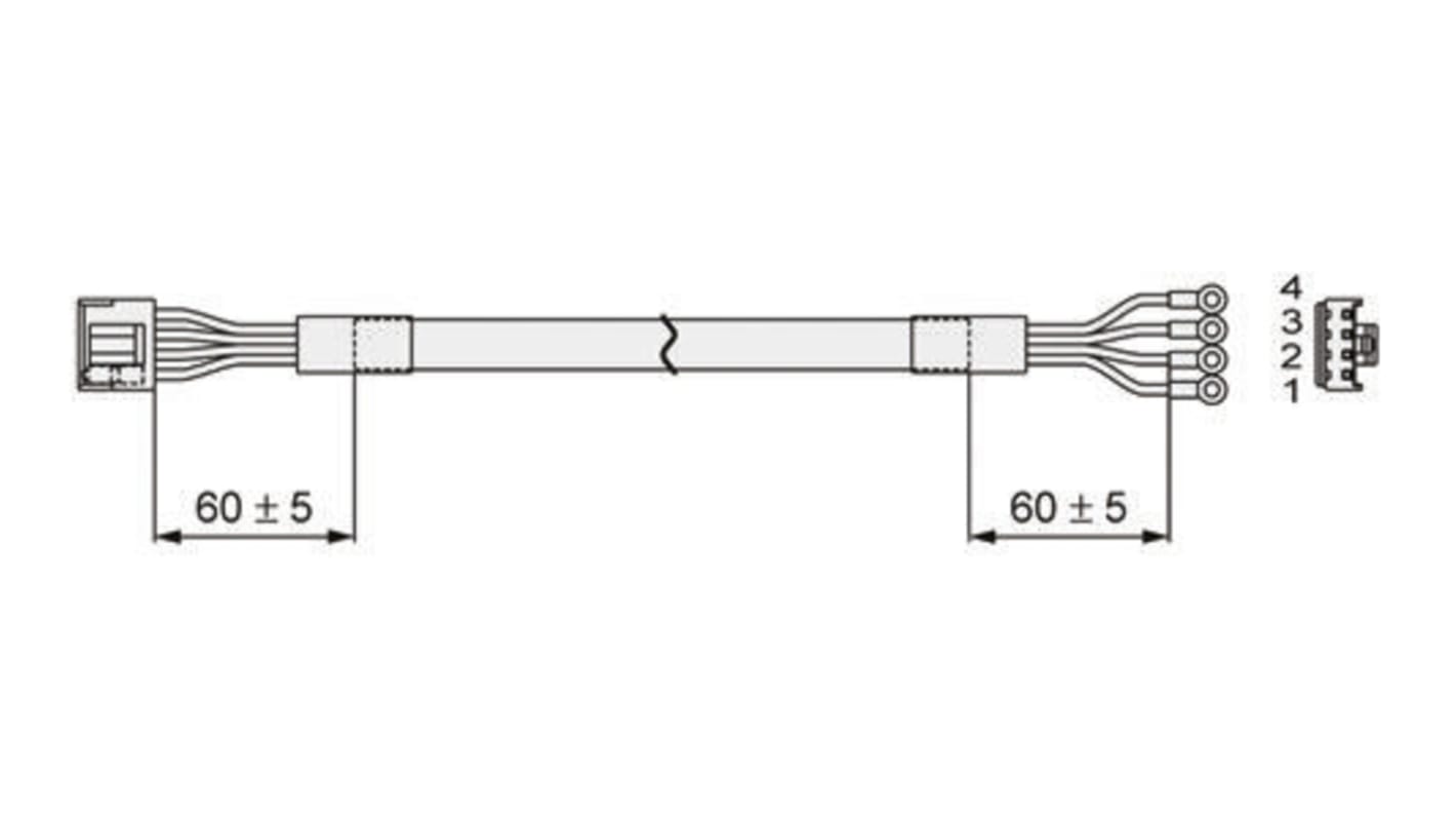 Cavo SMC LC3F2-1-C2-02-1 per Serie CN2, lunghezza 2 m, alimentazione 24 V c.c., compatibile con valvole a solenoide.