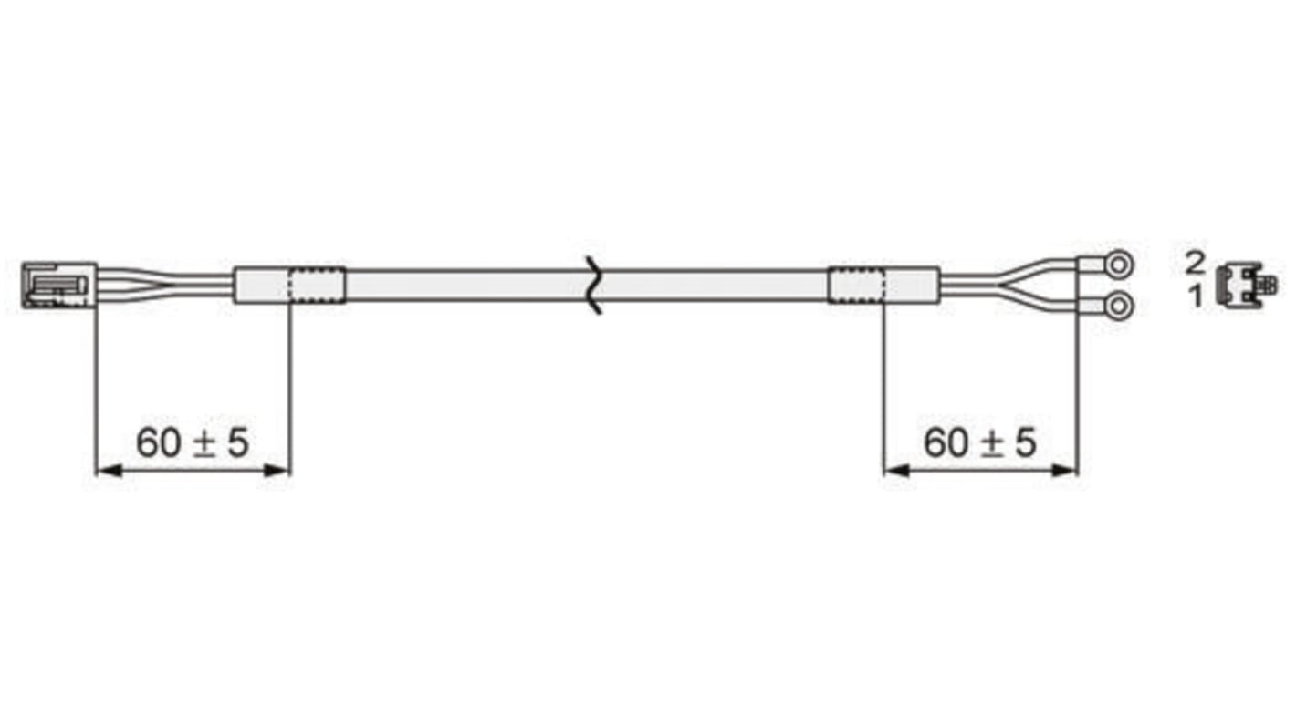 Cavo SMC LC3F2-1-C3-05-1 per Serie CN3, lunghezza 5 m, alimentazione 24 V c.c., compatibile con valvole a solenoide.