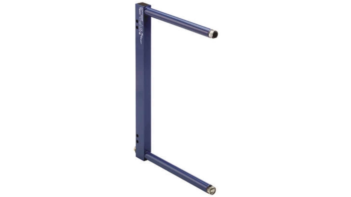 Sensore fotoelettrico a forcella Telemecanique Sensors XUVR1218PANM8, rilevamento 180 mm, uscita PNP, grado di protezione IP65/IP67.