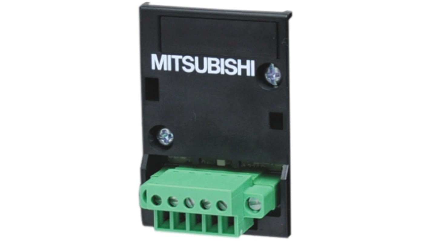 Modulo di comunicazione Mitsubishi Electric FX3G-485-BD, dimensioni 35 x 51 x 12 mm, per interfaccia RS422 nella Serie FX3G.