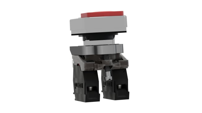 Pulsante luminoso Schneider Electric XB4BW73731M5, montaggio a pannello, SPDT, diametro 22mm, rosso/verde, IP66/IP69K.