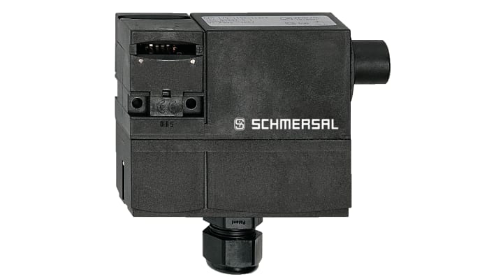 Interruttore di interblocco a solenoide Schmersal AZM 170, 2NC, 24V, IP67, dimensioni 30x108x100.5mm, per automazione industriale.