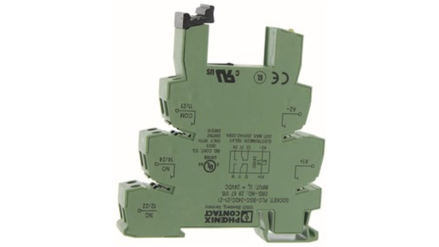 Morsettiera PLC Phoenix Contact 2967015 14mm - PLC-BSC-24DC/21-21 - Vite - LED Stato - RoHS - Acquista per applicazioni PLC.