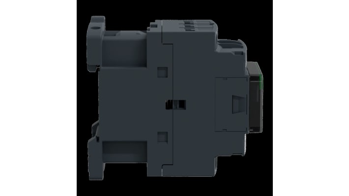 Contattore Schneider Electric LC1D09R7, 3 poli, 9 A, bobina 440 V, dimensioni 77x45x86 mm, terminale a vite.