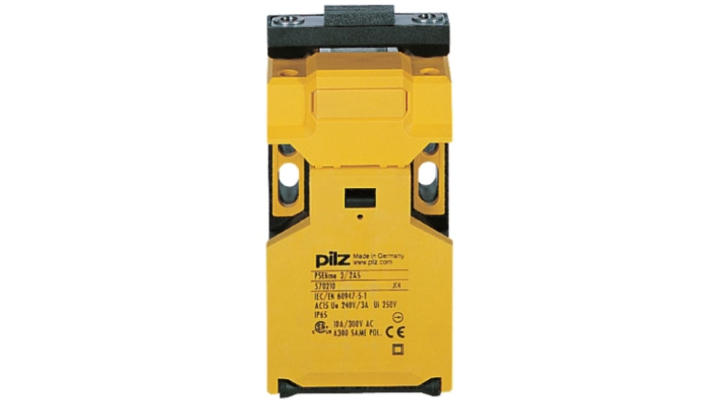 Pilz 570220, interruttore di interblocco di sicurezza a chiave, 2NC, IP65, dimensioni 52mm x 90mm x 33mm, attuatore incluso.