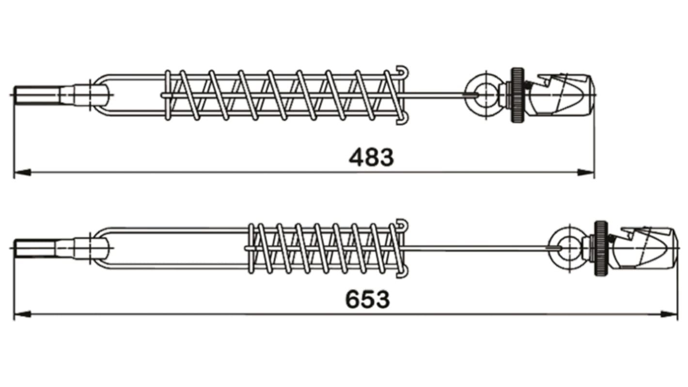 Molla per interruttore di sicurezza PSEN, Pilz 570311, accessorio robusto per sistemi di sicurezza industriali.