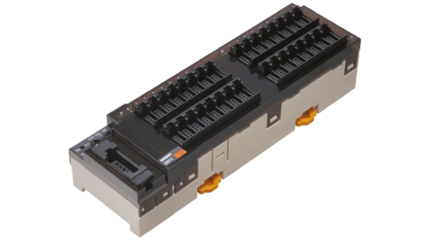 Modulo di espansione PNP Omron CRT1-ID16-1B, 16 ingressi, dimensioni 115 x 53,14 x 66,9 mm, per unità slave I/O analogiche.