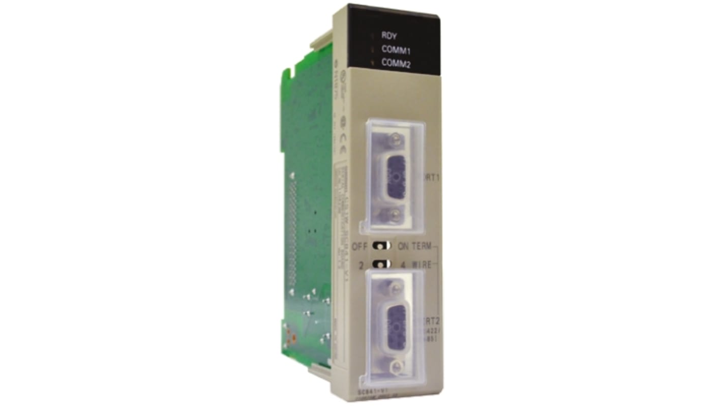 Modulo di espansione PLC Omron CS1W-SCU21-V1, compatibile con Devicenet ed Ethernet/IP per automazione industriale.