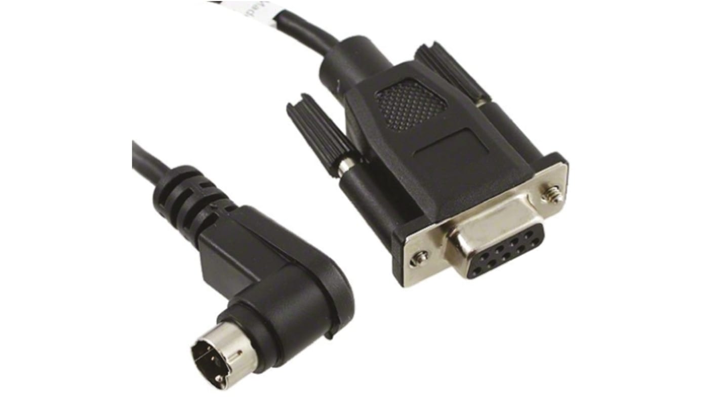 Cavo di collegamento PCL Omron NV-TOL-3M, lungo 3 metri, per programmazione HMI NV3W, progettato per connessioni dirette.