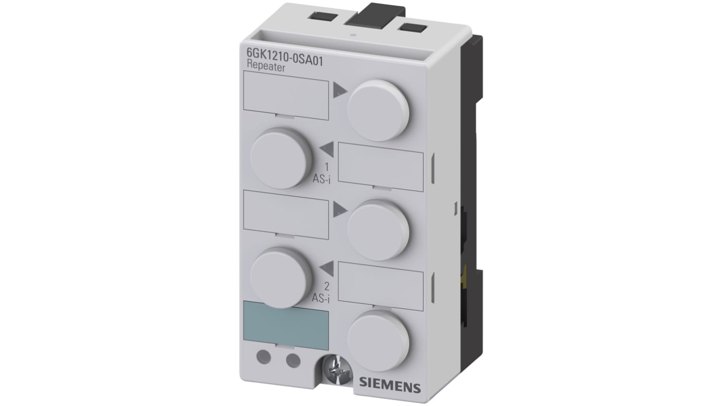 Modulo di interfaccia Siemens 6GK1210-0SA01 per SIMATIC NET AS-I, ripetitore con grado di protezione IP67, per prolungamento cavo in contenitore K45.