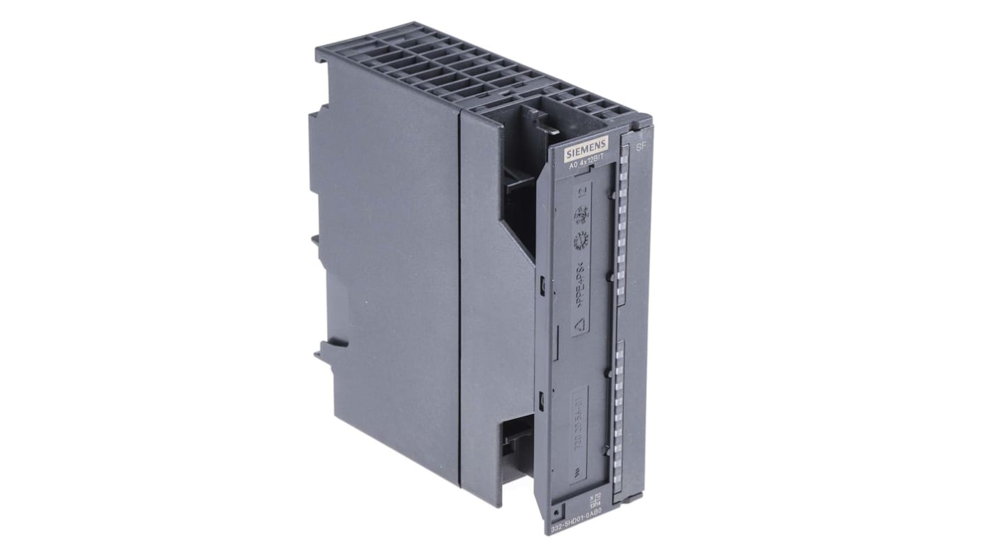 Modulo analogico Siemens 6ES7332-5HF00-0AB0 con 8 uscite 4-20 mA, tensione 24V c.c. - Serie SIMATIC. Ideale per sistemi S7-300, efficiente e compatto.