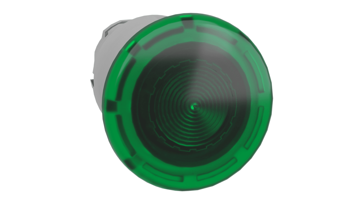 Attuatore pulsante Schneider Electric ZB4BW633, testa a fungo verde Ø 40 mm, illuminato, protezione IP66/IP69K.