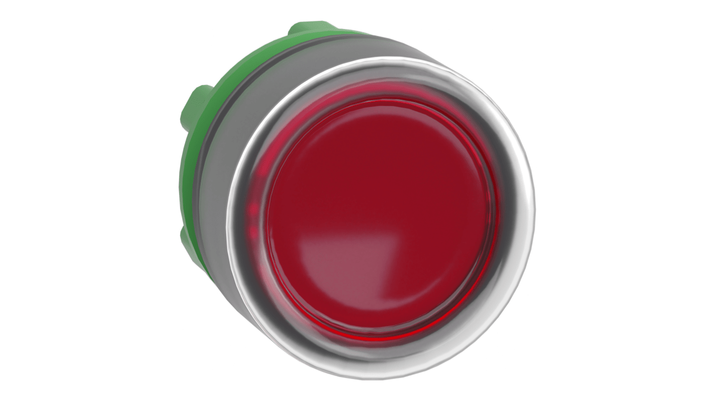 Attuatore pulsante Schneider Electric ZB5AW543, rosso, diametro 29.5 mm, illuminato, protezione IP66/IP67, ritorno a molla.