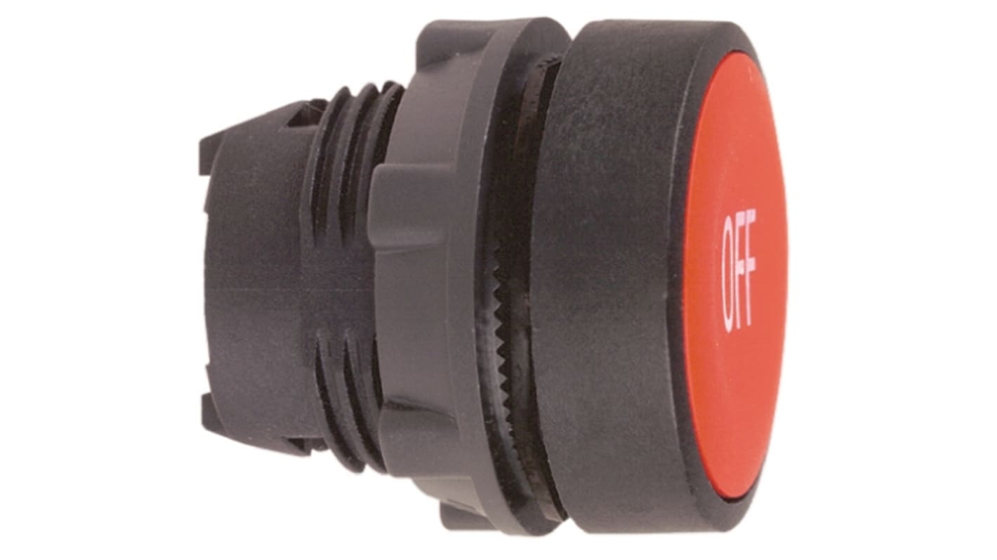 Attuatore pulsante rotondo rosso Schneider Electric, serie Harmony XB5, diametro 22mm, protezione IP66/IP67/IP69K.