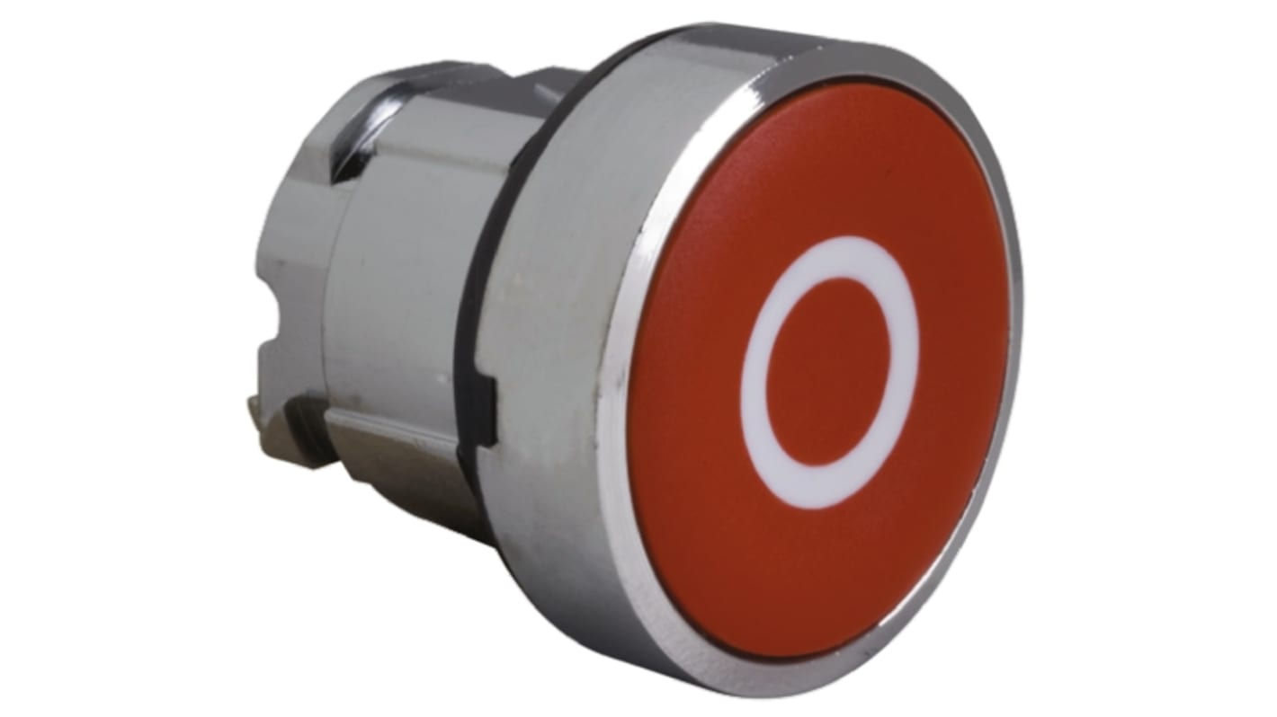 Attuatore pulsante Schneider Electric ZB4BA432, serie Harmony XB4. Testa rotonda con ritorno a molla, ideale per applicazioni industriali.