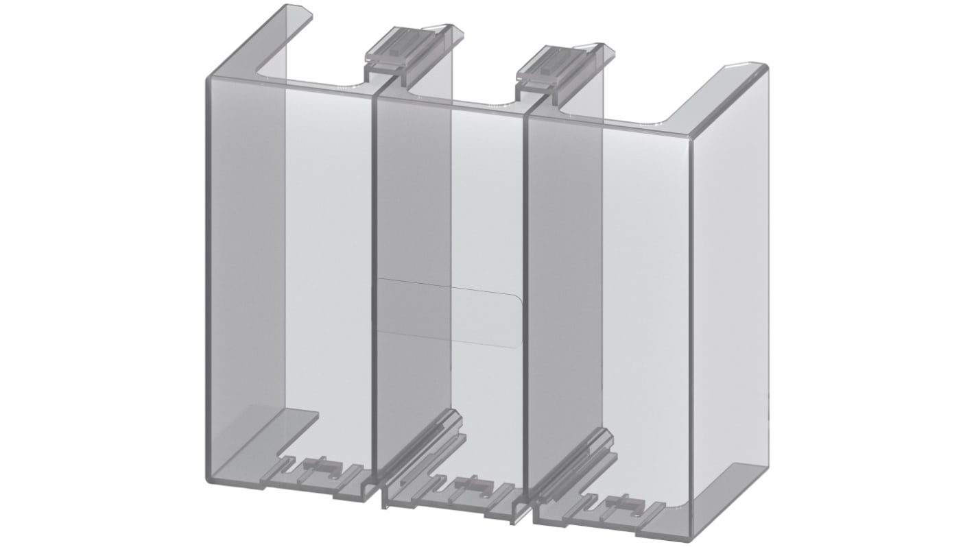 Coperchio morsetto contattore SIRIUS Siemens 3RT1956-4EA1, compatibile con contattori 3RT1.5, misura S6, include piastre adattatore.