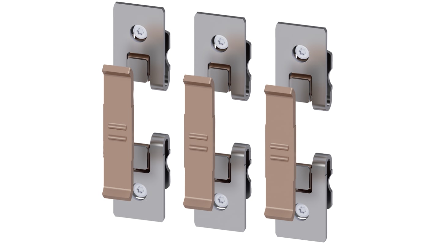 Contatto contattore Siemens 3RT1956-6A, kit con tre contatti mobili e sei fissi, per modelli Sirius 3RT1056.