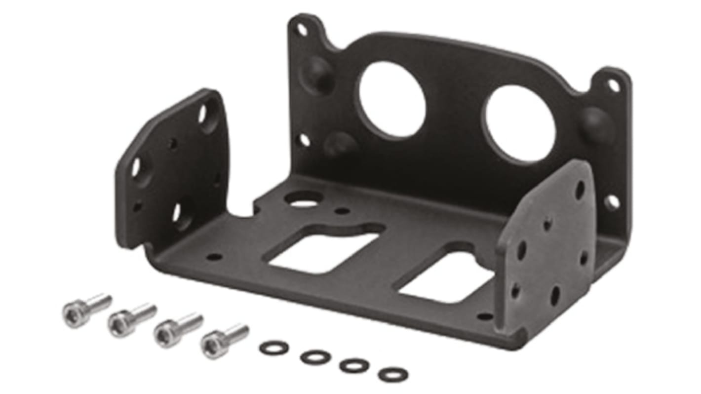 Omron OS32C-BKT1, barriera fotoelettrica compatta con angolo di rilevamento di 270 gradi e gestione Ethernet.